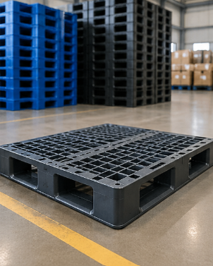Injection moulded plastic pallet