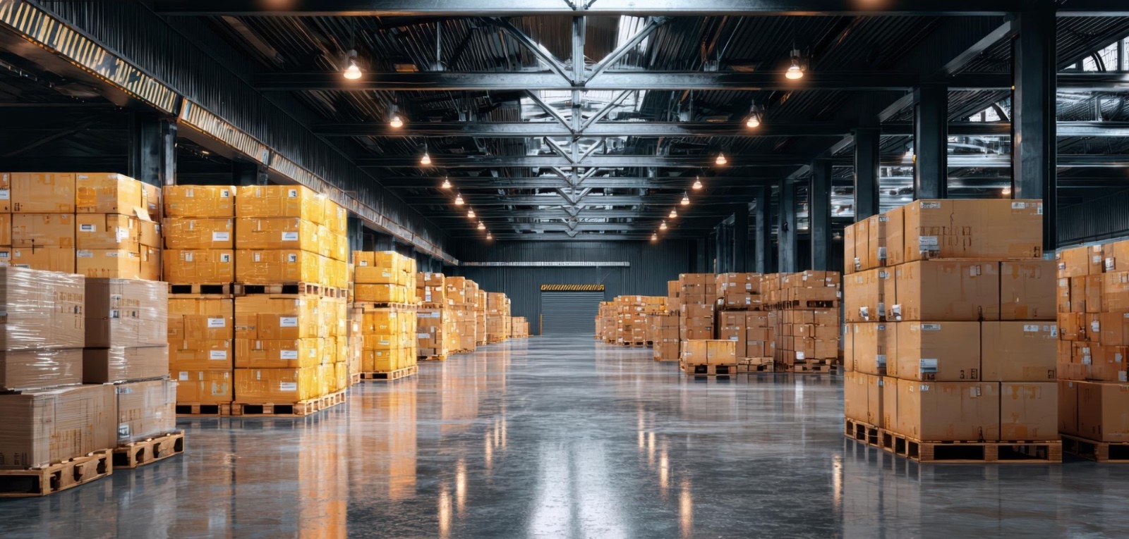 Warehouse storage illustration